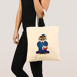 Wise Owl Graduation Cute Scholar Bird  Tote Bag