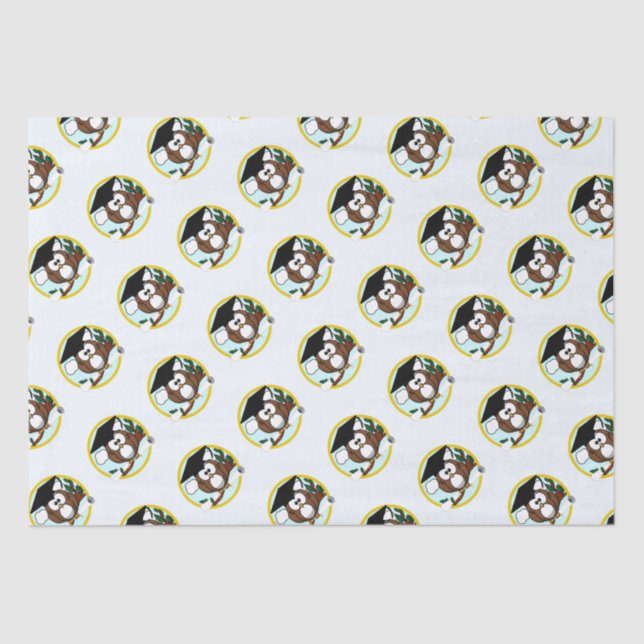 Wise Owl Graduation Tissue Paper (Front)