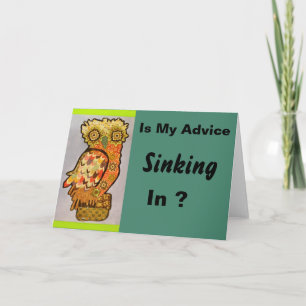 Wise Owl Greeting Card