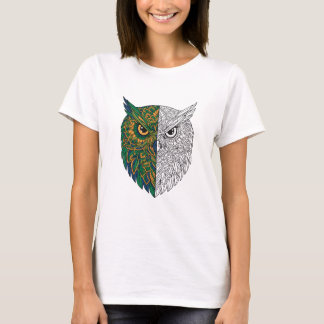 Wise Owl Mandala Artistic Spirit Bird T-Shirt