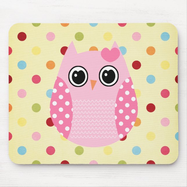 Wise Owl Mouse Mat (Front)