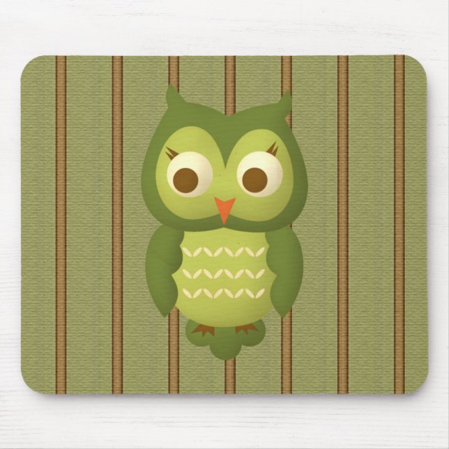 Wise Owl Mouse Mat (Front)