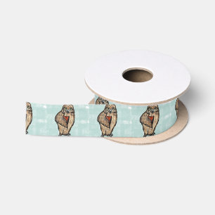 Wise Owl Satin Ribbon