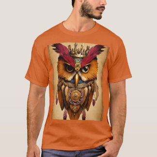 Wise Owl Shaman T-Shirt ,with American Inspiration