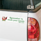 Wise Owl Speaks Bumper Sticker (On Truck)