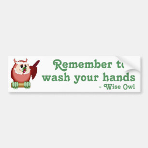 Wise Owl Speaks Bumper Sticker