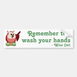 Wise Owl Speaks Bumper Sticker