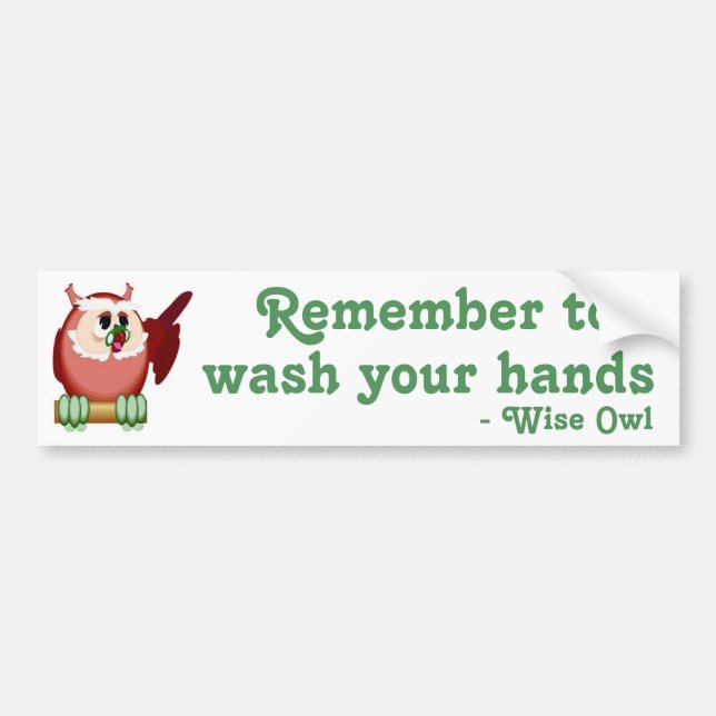 Wise Owl Speaks Bumper Sticker (Front)