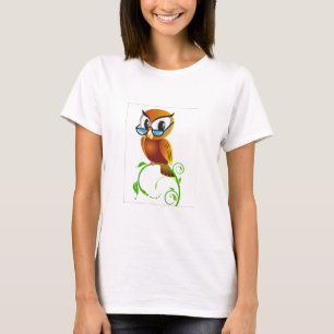 Wise owl with glasses T-Shirt