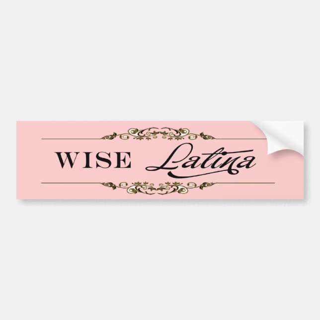 wise_purple bumper sticker (Front)