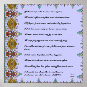 Wise Quote How to Raise Children Poster