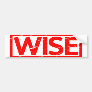 Wise Stamp Bumper Sticker