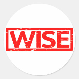 Wise Stamp Classic Round Sticker