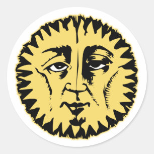 Wise Sun Classic Round Sticker