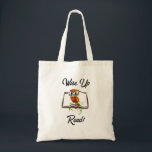 Wise Up and Read Book Owl Funny Kids Cartoon Tote Bag<br><div class="desc">From developing key literacy skills to transporting children with the power of their own imaginations, there's nothing more important to learn in school than the joy of learning to read! Sharing a book can also be a bond like no other, sharing adventures and knowledge together - whether your local librarian...</div>