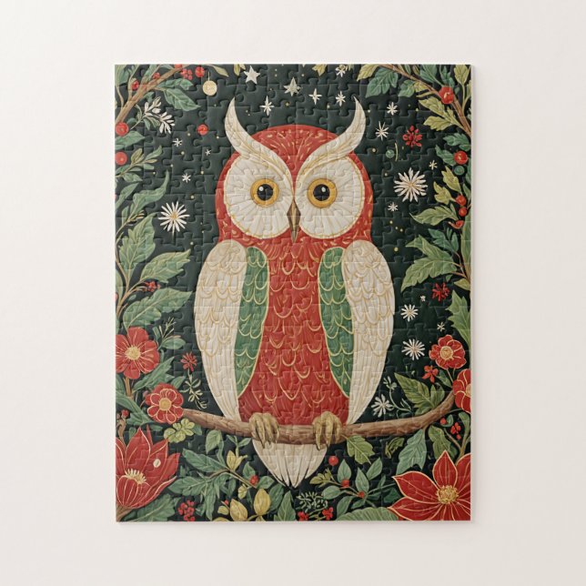 Wise Winter Watcher Jigsaw Puzzle (Vertical)