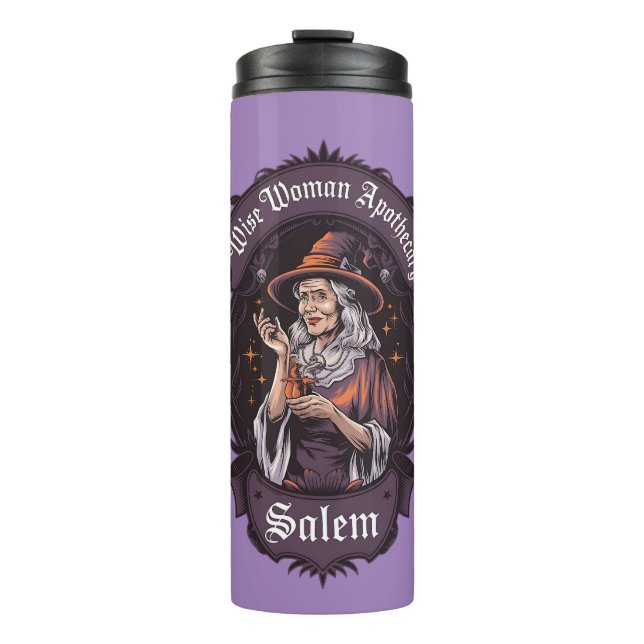 Wise Woman Apothecary, Salem Thermal Tumbler (Front)