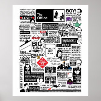 Wise Words From The Office The Office Quotes Vari Poster