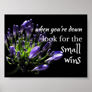 Wise words: ...look for the small wins poster