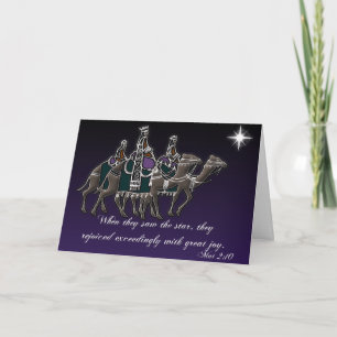 Wisemen/ Mat 2:10-11 Holiday Card