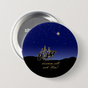 Wisemen Still Seek Him Christmas 7.5 Cm Round Badge
