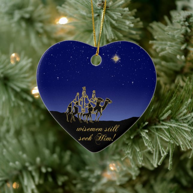Wisemen Still Seek Him Christmas Ornament (Tree)