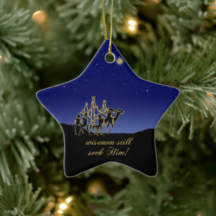 Wisemen Still Seek Him Christmas Tree Ornament