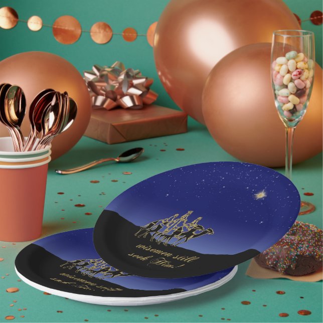Wisemen Still Seek Him Paper Plate (Multi)