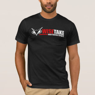 WiseTake Daily Fantasy Sports Fitted Black T-Shirt
