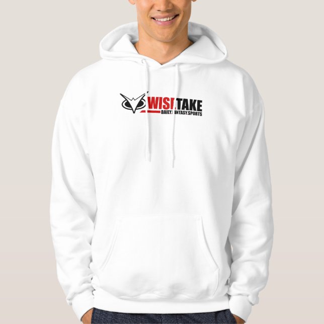 WiseTake Daily Fantasy Sports White Hoodie (Front)