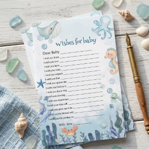 Wish for Baby Under the Sea Baby Shower 