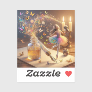 Wish happy life Cut Vinyl Sticker