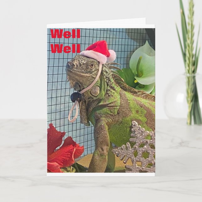 WISH I COULD WISH YOU MERRY CHRISTMAS PROPERLY HOLIDAY CARD (Front)