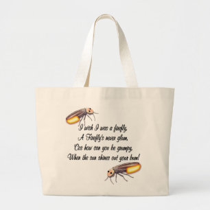 Wish I was a Firefly Large Tote Bag