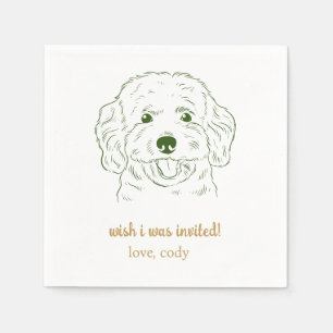 Wish I Was Invited Pet Wedding Napkins