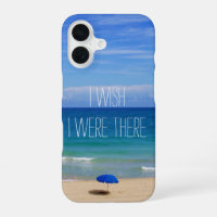 Wish I Were There - Blue Beach Umbrella