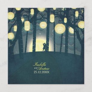 Wish Lanterns Dream Forest Invitation