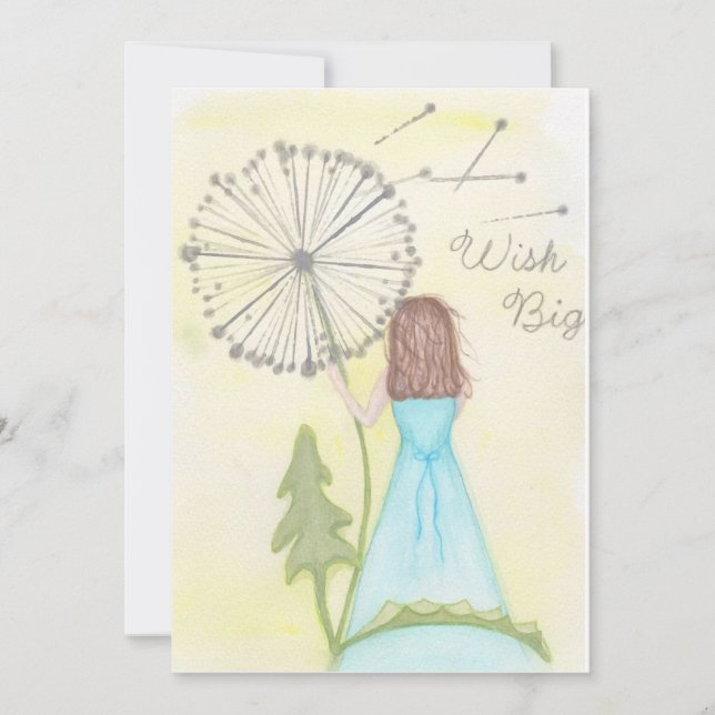 Wish on a Dandelion Note Cards (Front)
