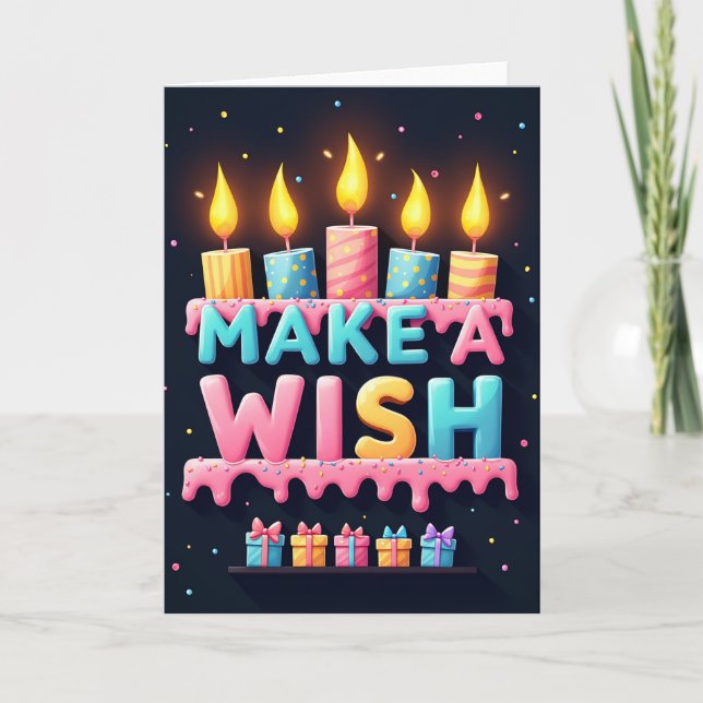 Wish Sprinkles Birthday Card (Front)
