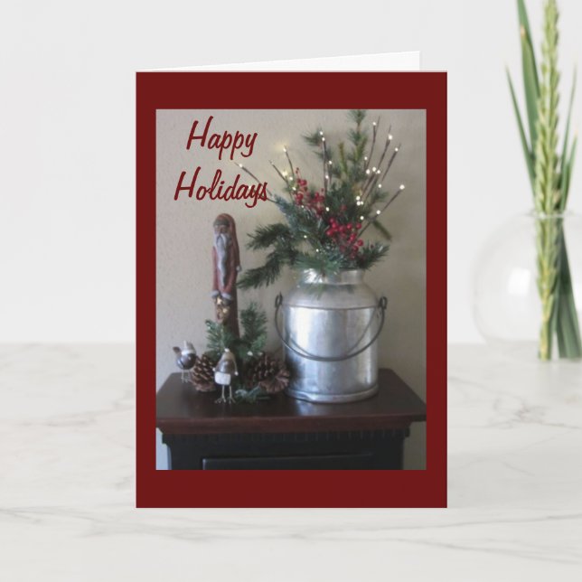 WISH THIS "WAS IN PERSON" BUT IT IS "JUST FOR YOU" HOLIDAY CARD (Front)