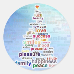 Wish Tree Classic Round Sticker