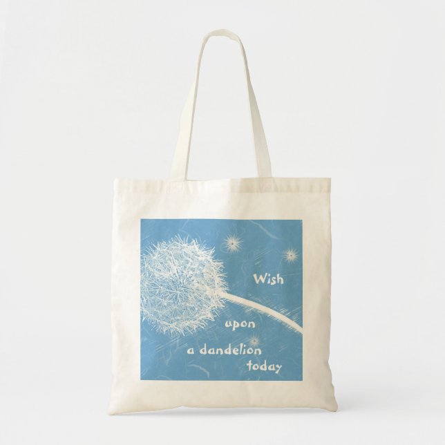 Wish upon a dandelion tote bag (Front)