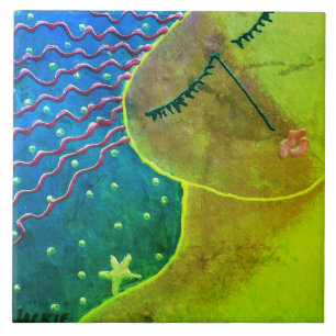Wish Upon a Star Abstract Art Tile