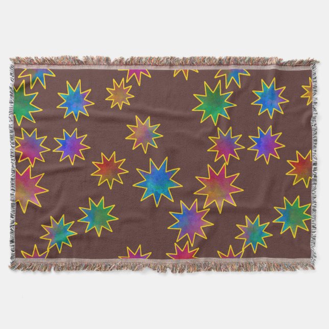 Wish Upon a Star in Iron Skies Throw Blanket (Front)