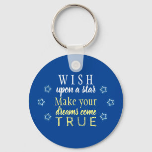 Wish upon a star key ring