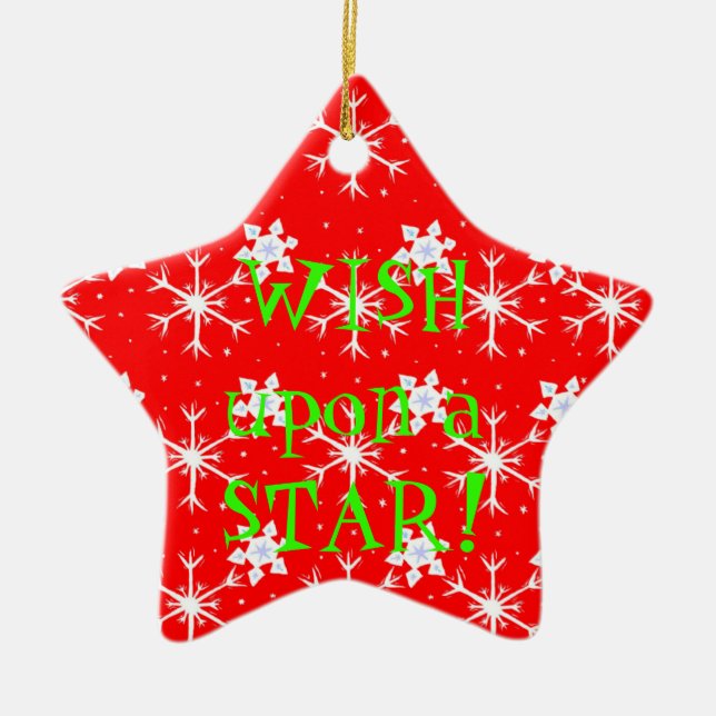 Wish Upon a Star Ornament (Front)