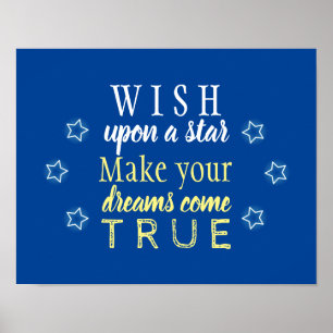 Wish upon a star poster
