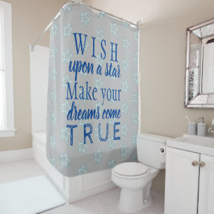 Wish upon a star shower curtain