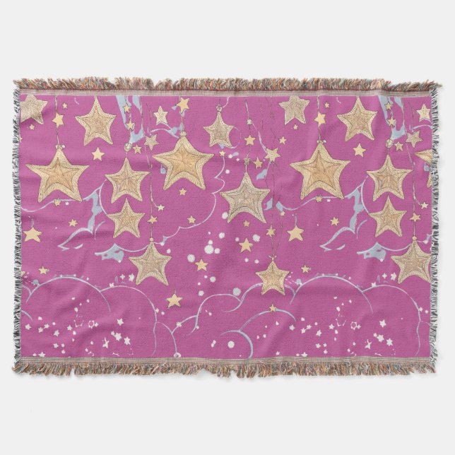 Wish Upon a Star Throw Blanket (Front)