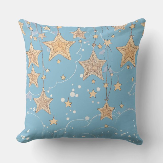 Wish Upon a Star Throw Pillow (20" x 20") (Front)